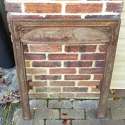 Antique Vintage Cast Iron Fireplace Surround Art Deco Alabama Home Victorian • $246.99