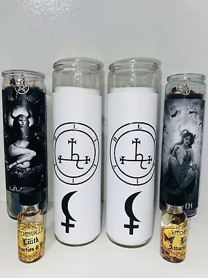 Sigil Of Lilith 7 Day Devotional White Ritual Candle • $13.99