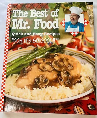 The Best Of Mr Food Quick And Easy Recipes Hardcover Cookbook 2002 • $2.99