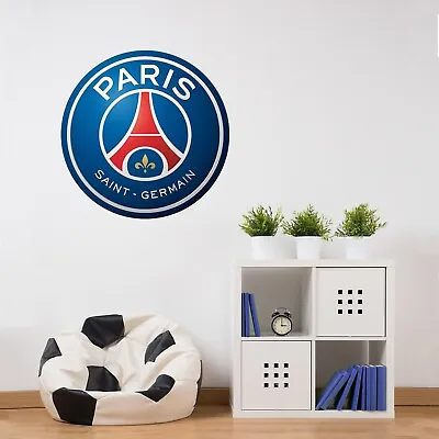 £19.99 • Buy Paris Saint-Germain Crest Wall Sticker + PSG Decal Set Bedroom Art Mural Gift