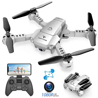SNAPTAIN A10 4-axis Mini Foldable Drone 1080p HD FPV Wifi RC Quadcopter NEW • £13.21
