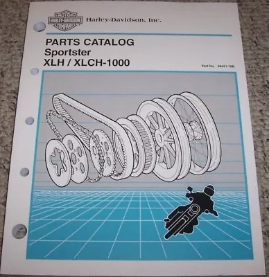 1965-1967 Harley Davidson Sportster XLCH XLH Ironhead Parts Catalog Manual 1966 • $139.88