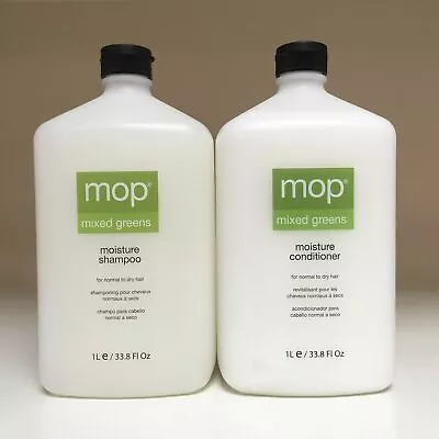 Mop Mixed Greens Moisture Shampoo Conditioner Duo 33.8 Oz Each   New Fresh • $159.50