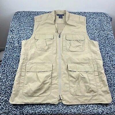 Exofficio Cargo Vest Mens Large Tan  Outdoors Camping Utility Nylon Blend • $29.99