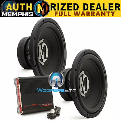 Pkg 2 MEMPHIS PR12S4V2 SUBS 12  SUBWOOFERS SPEAKERS + PPI TRAX1.1200D MONO AMP • $369.99