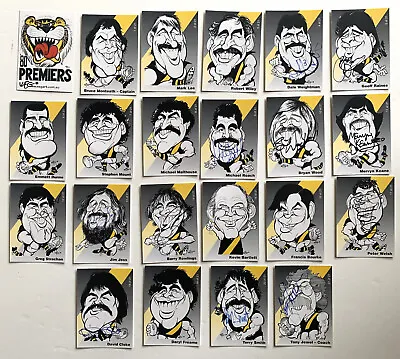 Richmond Tigers Limited Set 1980 WEG Premiers Cards 13  Hand Signed By Players • $300