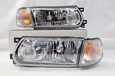 $180 • Buy New-91-92-93-94-Clear Headlights Corner Lamp Lights For Nissan B13 Sentra & SE-R