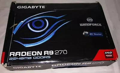 Gigabyte Radeon R9 270 2gb   Box Only No Graphics Card Box Only  • $8