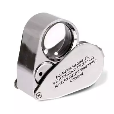 40X Jewelers Loupe Magnifying Glasses With LED Light For Close Work Stamp • $14.55