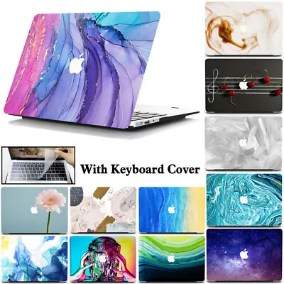 Abstract Pattern Case For Macbook M3 Pro 16 14 Air 15 13 11 12 In+Keyboard Cover • £22.78