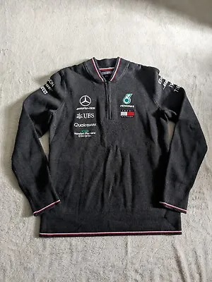 Mercedes F1 - Team Issue Tommy Hilfiger 1/4 Zip Fleece Jacket - Small • £44.99