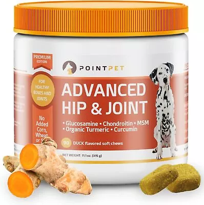 Advanced Glucosamine For Dogs Hip And Joint Supplement Soft Chews - Dog Joint He • $68.77