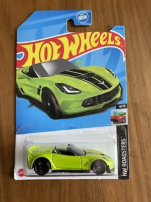 Hot Wheels DG Dollar General Exclusive CORVETTE C7 Z06 CONVERTIBLE 2023 Green • $2.85