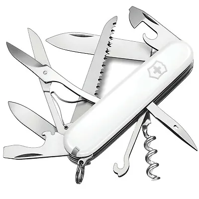 Victorinox Huntsman White - Swiss Army Pocket Knife 91 Mm - 15 Tools • $34