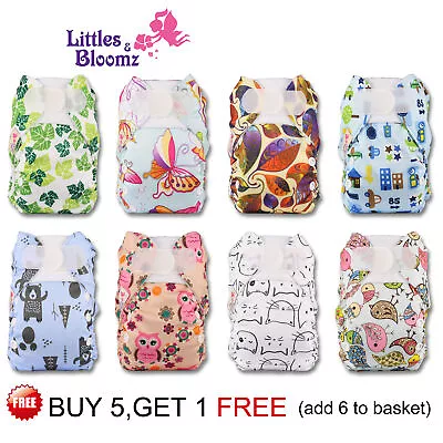 £4.70 • Buy Reusable Washable Pocket Cloth Nappy For PREMATURE And NEWBORN Adjustable