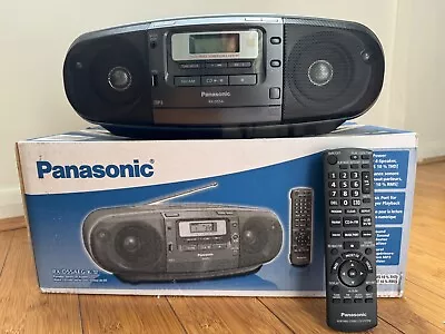 Panasonic RX-D55AEG-K Portable Stereo Boombox (CD Radio Casette Tape MP3 ) • £99.99