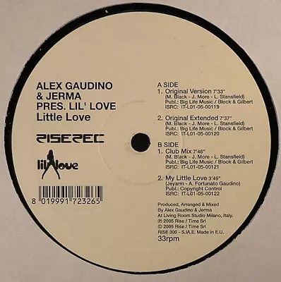 Alex Gaudino & Jerma Pres. Lil' Love - Little Love (12 ) • £13.99