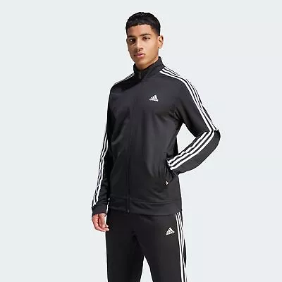 Adidas Men Essentials Warm-Up 3-Stripes Track Jacket • $55