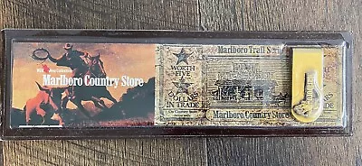 Vintage Marlboro Cigarette Wild West Country Store Promotional Money Clip 1990 • $16