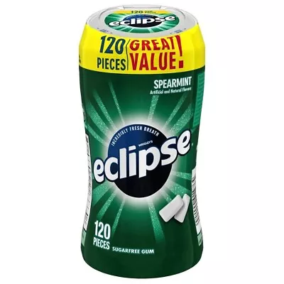 Eclipse Sugar Free Gum Spearmint 120 Ct • $9.49