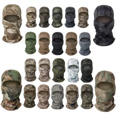 Tactical Military Balaclava Camouflage Face Mask Hunting Neck Tube Hood Ski Mask • $8.99