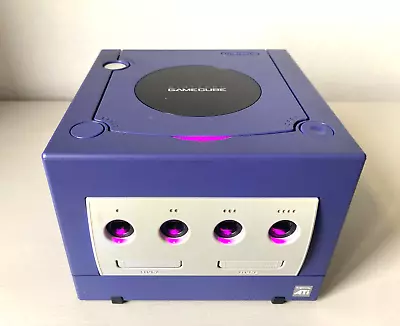 Region Free Purple Nintendo GameCube Console Raspberry Pico Pi Pink LED 32g Boot • £80