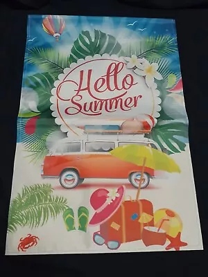 New 12  X 18  Vw Hello Summer Garden Flag • $7.95