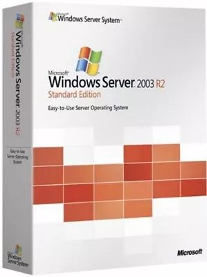Windows Server 2003 R2 Standard Edition 64 Bit W/ Product Key & 10 CALs * NEW * • $49.98