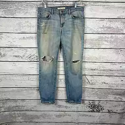 J Brand Boyfriend Distressed Jeans Aiden Light Wash Women’s 28 • $10