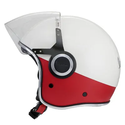 Helmet Jet PIAGGIO Vespa VJ Red White • $359.75