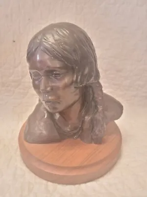 Vintage Dee Toscano Tawtoma Bronze Indian Maiden Bust Sculpture Le 7/20 Signed • $799.99