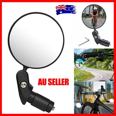 $11.96 • Buy MTB Mountain Bike Rearview Mirror Bicycle Handlebar Convex Rear View Mirror AU