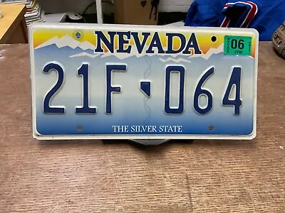 License Plate Vintage Nevada “The Silver State” 21F 064 2017 Rustic • $9.25
