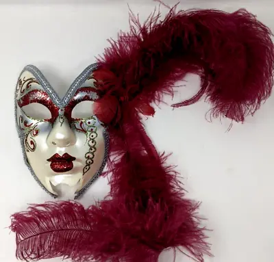 Masquerade Mask Venezia Made In Italy Original Hand Painted Mardi Gras Halloween • $17.97
