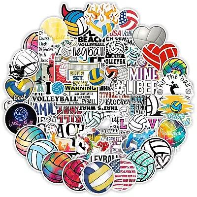 Volleyball Stickers 100PCS Motivational Volleyball Water Bottle Stickers An... • $14.66