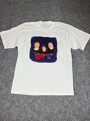 Vintage 2001 Monkees Tour T Shirt Mens Size XL White Short Sleeve Adult NOS • $35