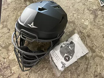 New All-Star MVP Pro Catcher’s Helmet  Deflexion Tech I-Bar Back Swing Protect • $200