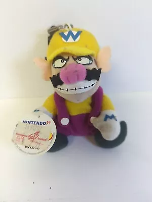 Vintage 1997 WARIO Nintendo 64 Keychain Beanbag Plush Stuffed Toy By BD&A W Tag  • $34.99