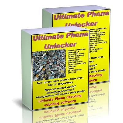 New Improved Mobile Cell Phone UNLOCKING SOFTWARE 2 DISC's A • £4.75