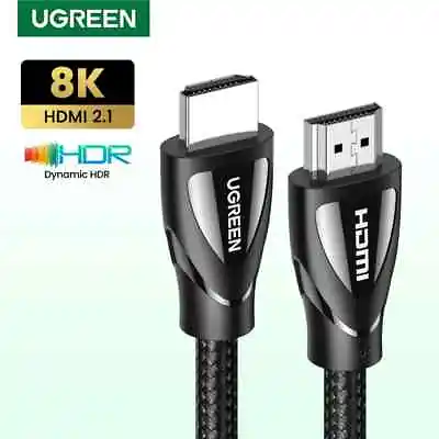 PREMIUM HDMI V2.1 Video Cable 8K Ultra HD High Speed Braided Cord Lead Ugreen • $16.49