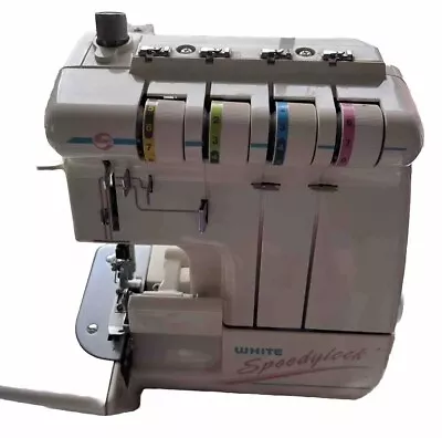 White Speedylock SL34 Serger Sewing Machine With Pedal Overlock  • $75.95