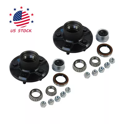 2 Trailer Idler Hub Kits 5 On 4.5 For 3500 Lbs Axle 5x4.5 5 Lug Trailer Hub Kit • $50.97