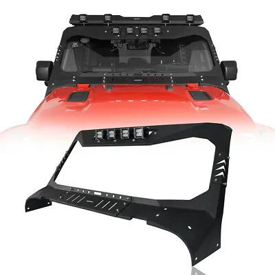 Fit Jeep Wrangler JL 18-24 & Gladiator JT Windshield Frame Roof Visor Cowl Amor • $519.99