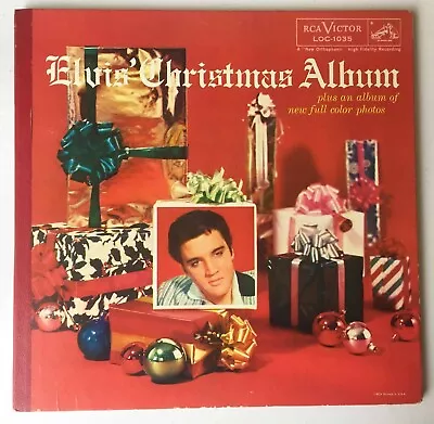 1957 ELVIS Christmas Album – Incredible Condition – RCA LOC-1035 • $495