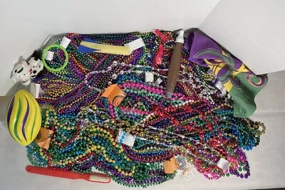 Lot Of 200+ Mardi Gras Beads 11 Lbs Assortment Mixed New Used And Favors • $20