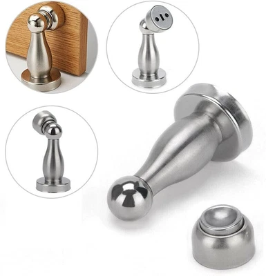 £4.49 • Buy Magnetic Door Stop Holder Catch Stops Hook Wedge Stainless Steel Door Stopper