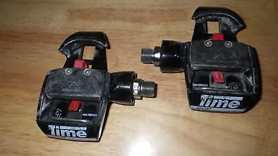 Vintage Time Pedals Used Black Good Condition No Cleats • $10.89