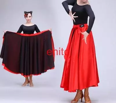 Women's Latin Paso Doble Cloak Costume Dance Dress Skirts Ballroom Skirts New • $33.47