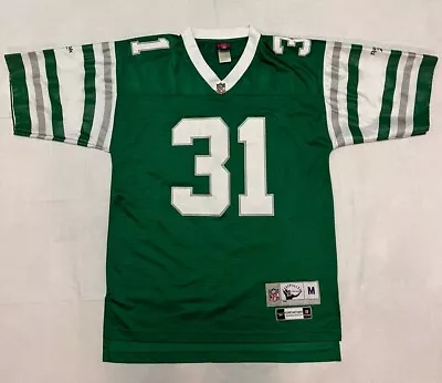 Vintage Reebok Throwback Sewn Eagles Wilbert Montgomery #31 Kelly Green Jersey M • $67.95