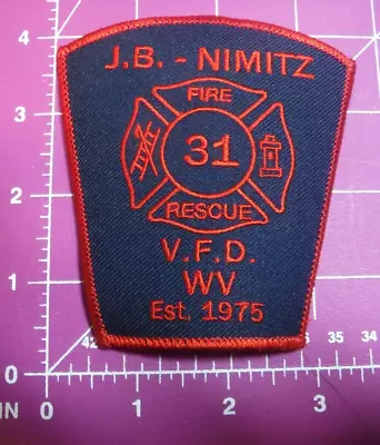 W. Virginia-JB Nimitz Vol. Fire Department Patch • $6.50